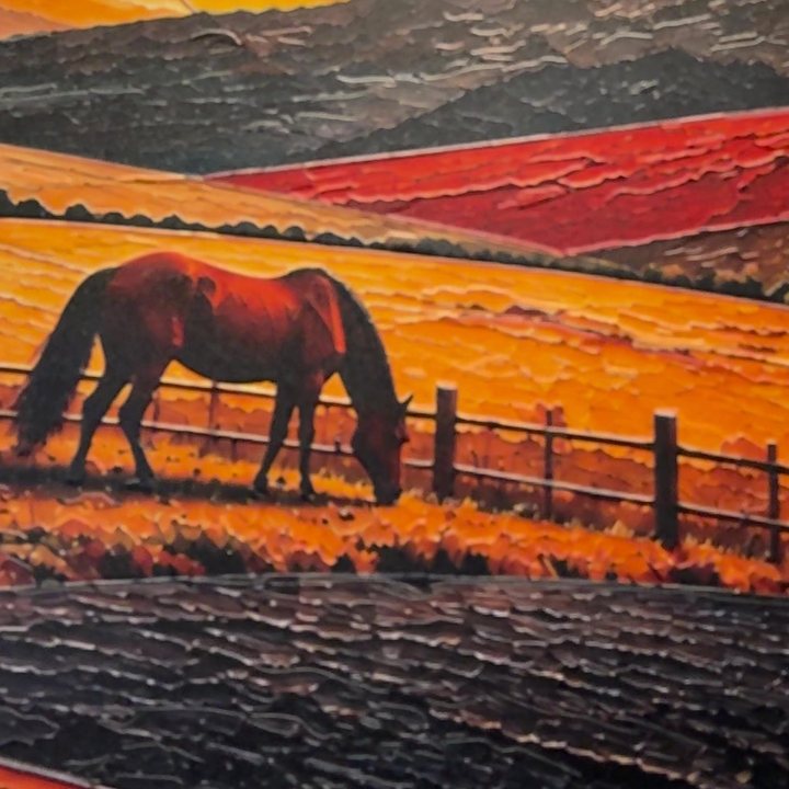 Detalle del relieve: Cerca y campo