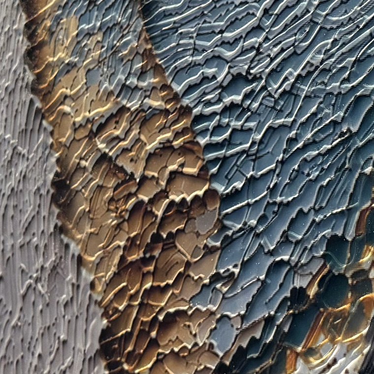 Detalle del relieve: Borde dorado