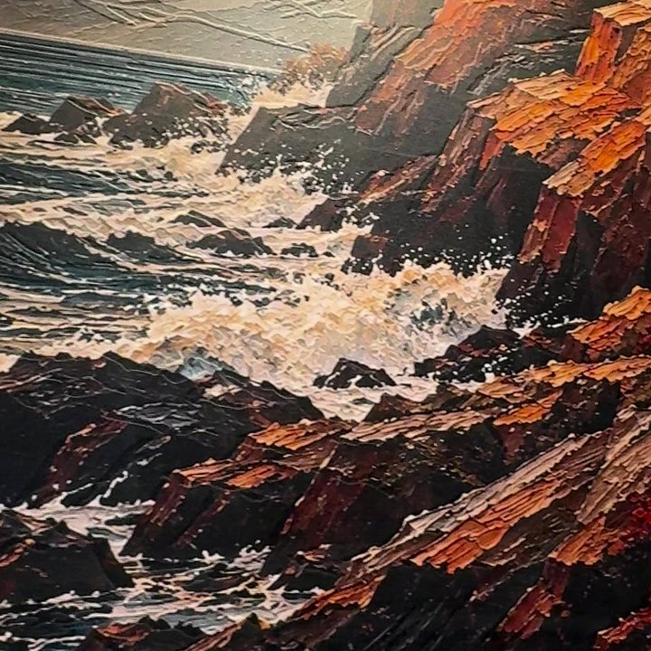 Detalle del relieve: Olas
