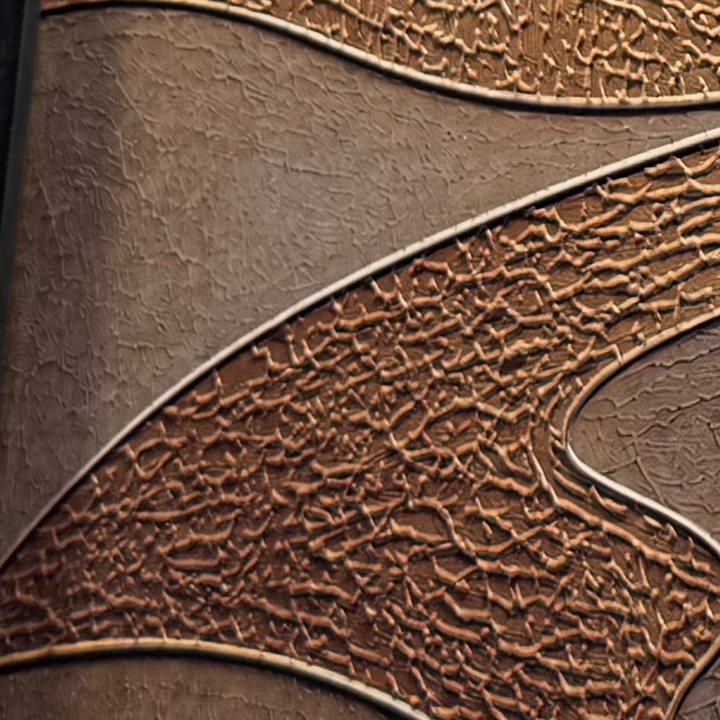 Detalle del relieve: Terreno dorado