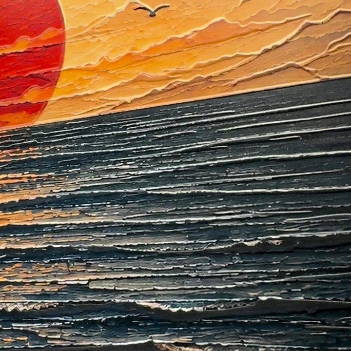 Detalle del relieve: Mar